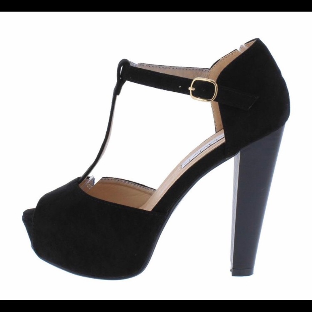 UNILADY Brina31 T Strap Platform Heel SZ.8.5 NIB